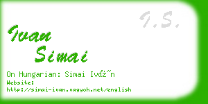 ivan simai business card